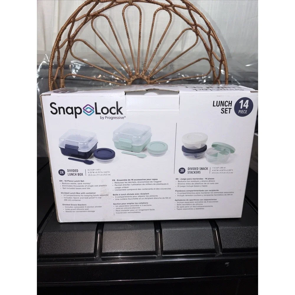 Progressive Snaplock Salad Container Set (14 Piece Set)- BRAND NEW IN‎ BOX